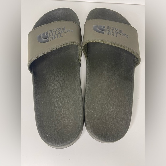 The North Face Men’s 13 Army Green Black Slides Casual Slip On Sandals - Picture 3 of 12